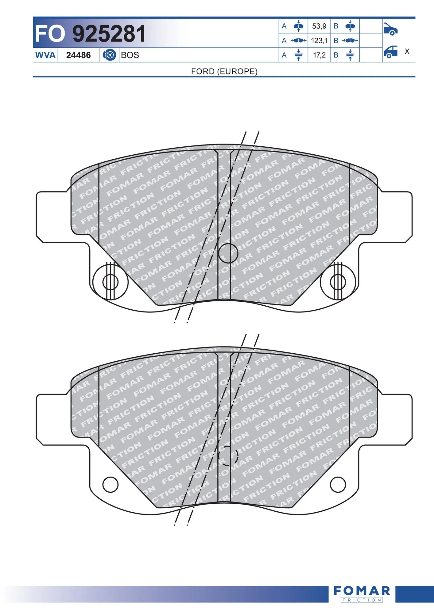Brake Pad Set, disc brake